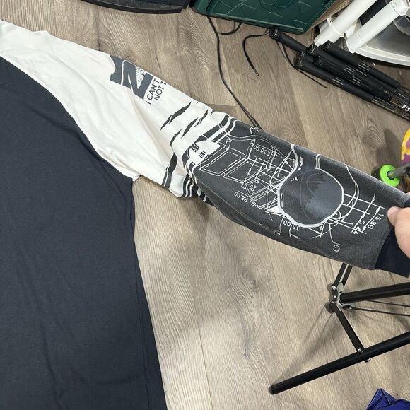 Vtg Y2k Nike Mens Long Sleeve Shirt Lebron James I Can't Accept Not Trying Large - Picture 5 of 9